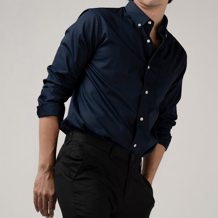 era-won เสื้อเชิ้ต Premium Quality Dress Shirt แขนยาว สี Blue01 