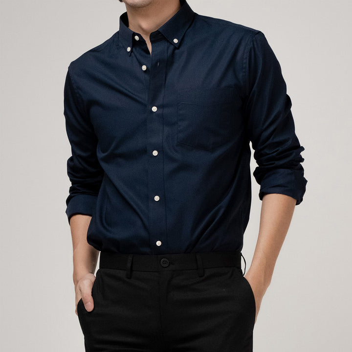 era-won เสื้อเชิ้ต Premium Quality Dress Shirt แขนยาว สี Blue01 