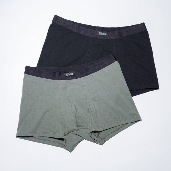 era-won กางเกงใน Zinc Plus Anti-Bacteria Underwear Trunk 2 ชิ้น สี Black & Green ( 1 แพ็ค มี 2 ชิ้น )