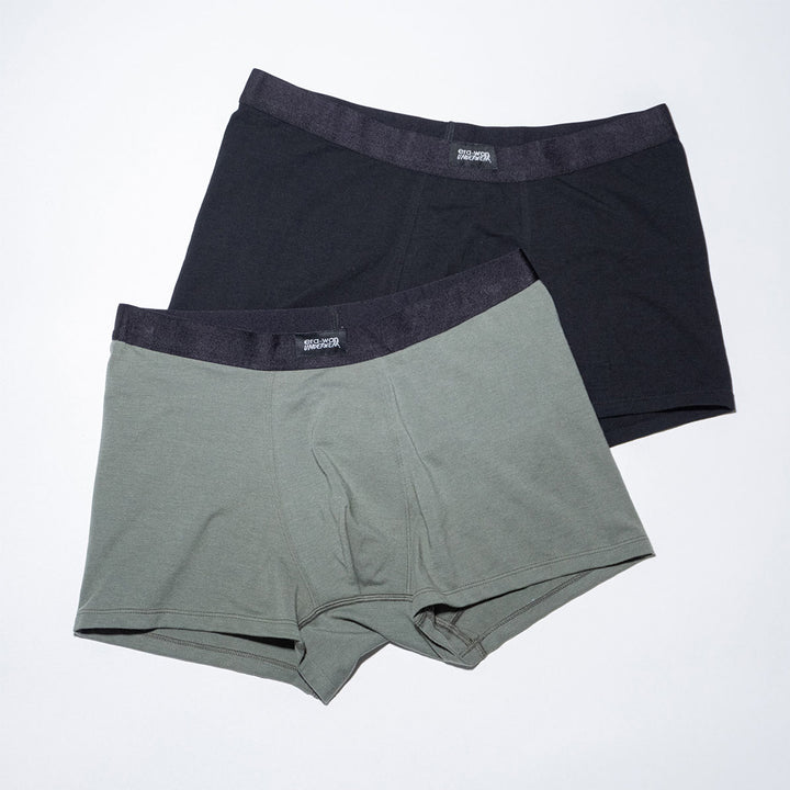 era-won กางเกงใน Anti-bacteria ทรง Trunk 2 ชิ้น สี Black-Green 