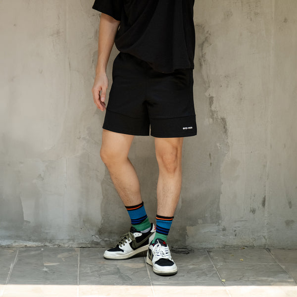 era-won กางเกงขาสั้น รุ่น era-won casual sports สี Black มี Logo 