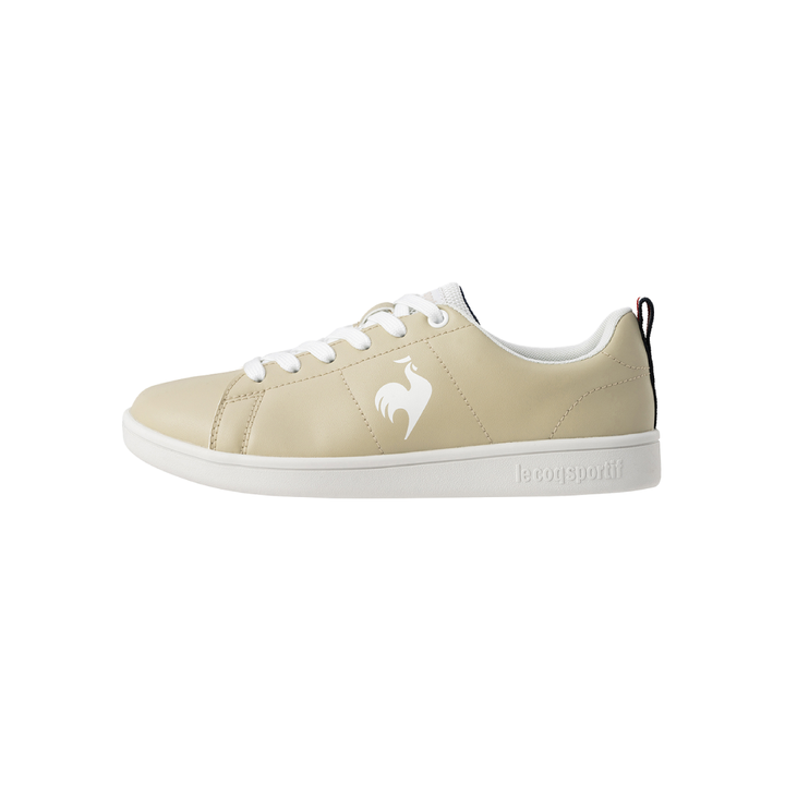 le coq sportif รองเท้าผู้หญิง รุ่น LCS AUCH สีเบจ (รองเท้าแฟชั่น, แบบผูกเชือก, lecoq, เลอค็อก) Le Coq Sportif