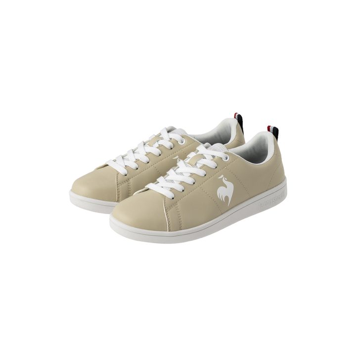 le coq sportif รองเท้าผู้หญิง รุ่น LCS AUCH สีเบจ (รองเท้าแฟชั่น, แบบผูกเชือก, lecoq, เลอค็อก) Le Coq Sportif