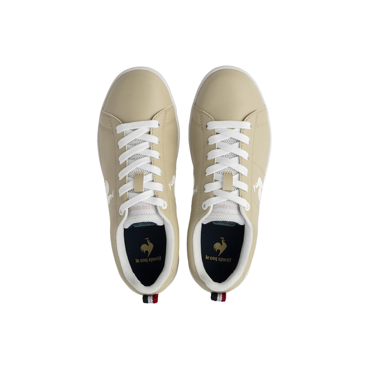 le coq sportif รองเท้าผู้หญิง รุ่น LCS AUCH สีเบจ (รองเท้าแฟชั่น, แบบผูกเชือก, lecoq, เลอค็อก) Le Coq Sportif