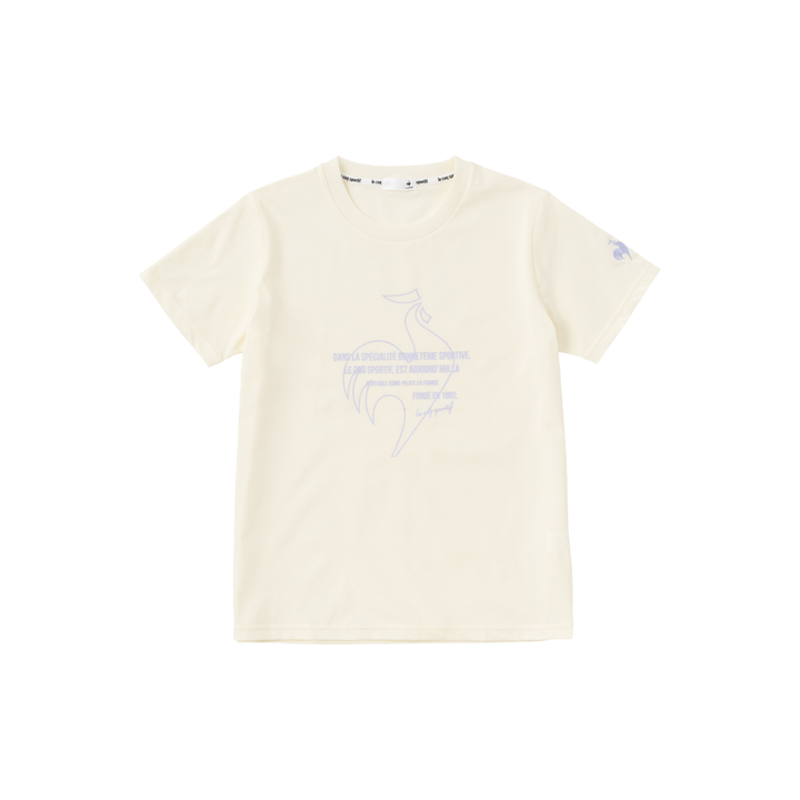 เสื้อเทรนนิ่ง ออกกำลังกาย ผู้หญิง สีขาว (T-shirt, เสื้อยืด, เสื้อออกกำลังกาย, lecoq, เลอค็อก) Le Coq Sportif