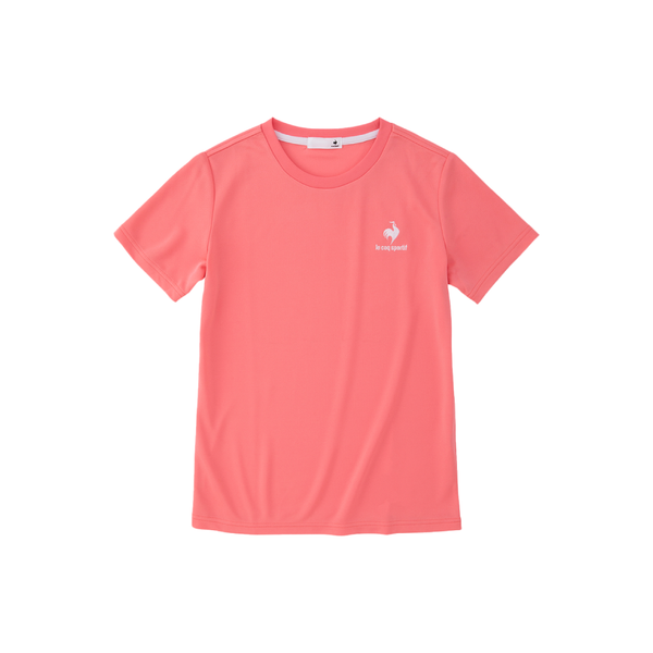 เสื้อเทรนนิ่ง ออกกำลังกาย ผู้หญิง สีชมพู (T-shirt, เสื้อยืด, เสื้อออกกำลังกาย, lecoq, เลอค็อก) Le Coq Sportif