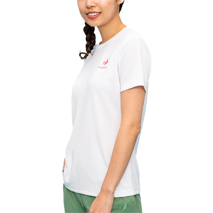 เสื้อเทรนนิ่ง ออกกำลังกาย ผู้หญิง สีขาว (T-shirt, เสื้อยืด, เสื้อออกกำลังกาย, lecoq, เลอค็อก) Le Coq Sportif