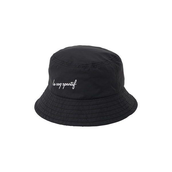le coq sportif หมวกบัคเก็ต พับเก็บได้ สีดำ (หมวก, หมวกกันแดด, หมวกผ้า, หมวกแฟชั่น, หมวกผู้ชาย, หมวกผู้หญิง, lecoq)