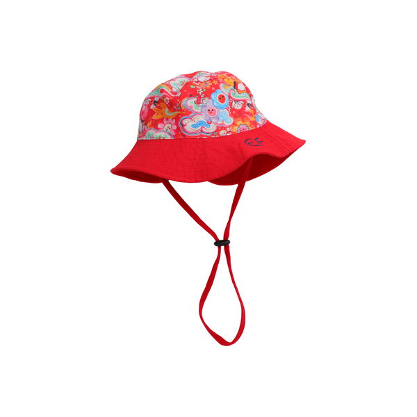 Enfant (อองฟองต์) หมวกบักเก็ต ใส่ได้ 2 ด้าน คอลเลกชั่น Festive ต้อนรีบปีมังกรทอง สีแดง