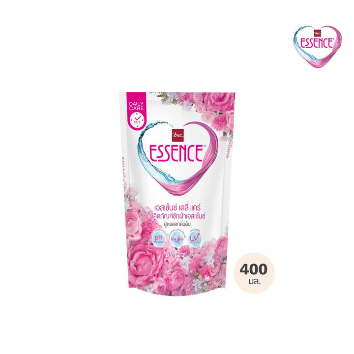 ESSENCE เอสเซ้นซ์ เดลี่ แคร์ ผลิตภัณฑ์ซักผ้า สูตรลดกลิ่นอับ 400 มล. (1 ลัง บรรจุ 24 ชิ้น) ESSENCE