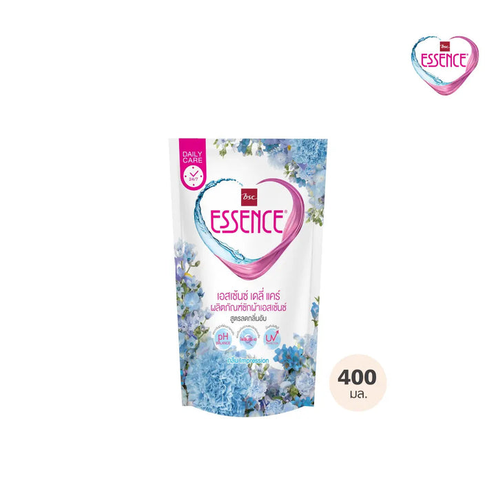 ESSENCE เอสเซ้นซ์ เดลี่ แคร์ ผลิตภัณฑ์ซักผ้า สูตรลดกลิ่นอับ 400 มล. (1 ลัง บรรจุ 24 ชิ้น) ESSENCE