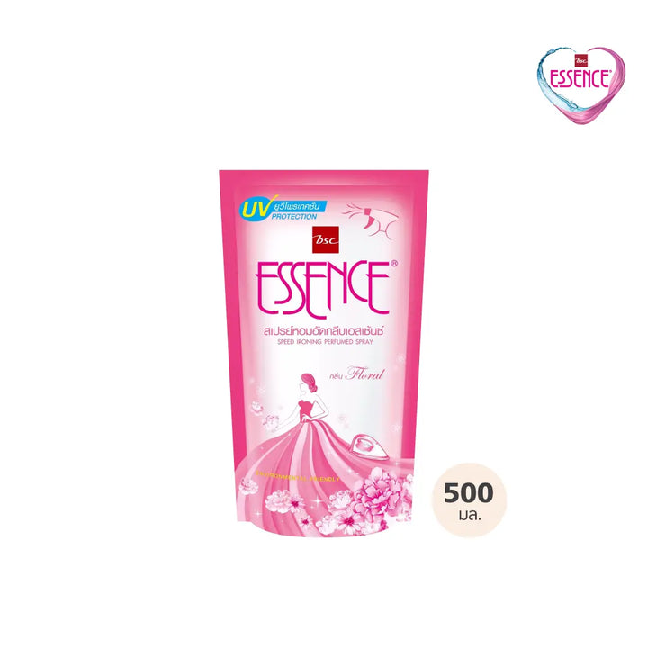 ESSENCE สเปรย์หอมอัดกลีบ เอสเซ้นซ์ กลิ่นฟลอรัล 500 มล. (1 ลังบรรจุ 24 ถุง) ESSENCE