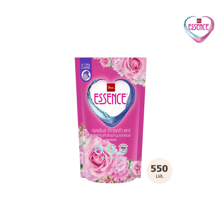 ESSENCE เอสเซ้นซ์ เอ็กซ์ตร้าแคร์ ผลิตภัณฑ์ปรับผ้านุ่ม เอสเซ้นซ์ สูตรเข้มข้น  550 มล. มี 3 กลิ่น (1 ลัง บรรจุ 12 ถุง) ESSENCE