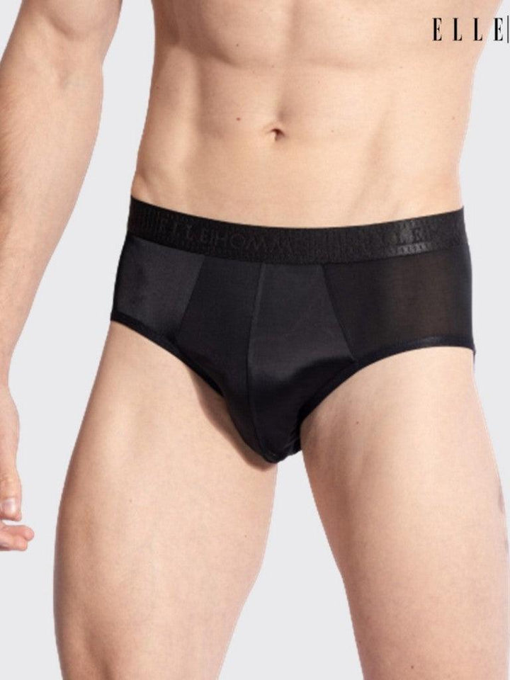 ELLE HOMME | กางเกงชั้นในทรง Slim รุ่น Quick Dry ผ้าลื่นเย็น เบาบางสบาย กลมกลืนรูปร่าง ซักแห้งเร็วแพ็ค 4 ชิ้น | KUB8901 ELLE HOMME
