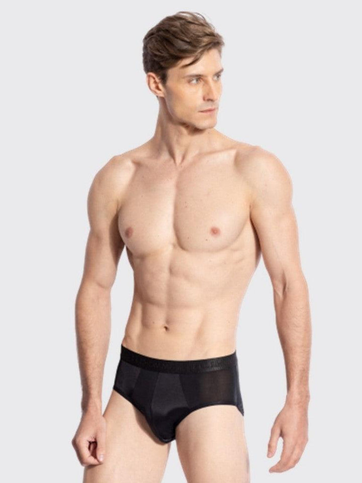 ELLE HOMME | กางเกงชั้นในทรง Slim รุ่น Quick Dry ผ้าลื่นเย็น เบาบางสบาย กลมกลืนรูปร่าง ซักแห้งเร็วแพ็ค 4 ชิ้น | KUB8901 ELLE HOMME