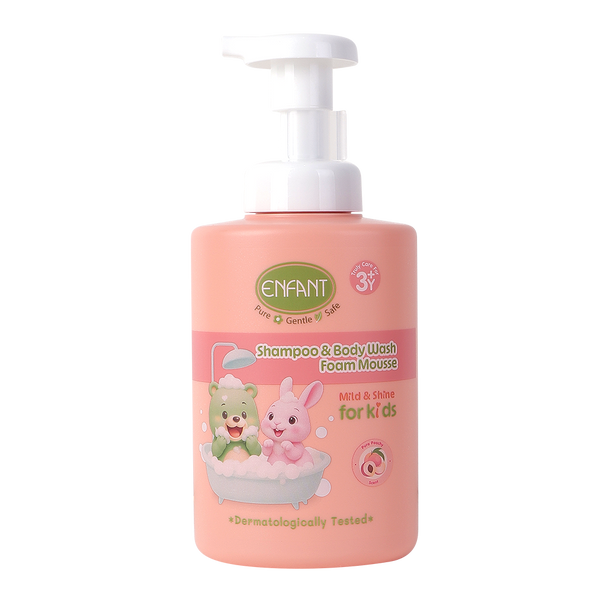 Enfant (อองฟองต์) Mild & Shine Shampoo & Body Wash Foam Mousse