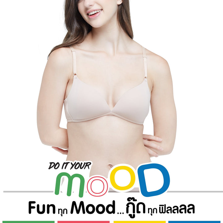Wacoal Mood Wireless Bra ชุดชั้นในวัยรุ่น บราไร้โครง รุ่น MM1X69 Wacoal