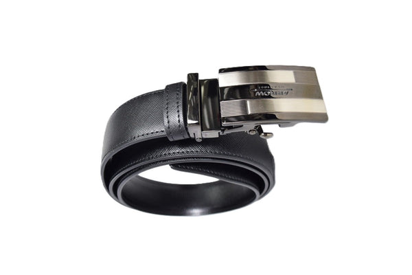 ARROW เข็มขัดผู้ชาย หัวออโต้  Auto Belt  (หนังวัวแท้จากอิตาลี)  สีดำ มี 2 ขนาดความยาวให้เลือก  รุ่น MYCB587