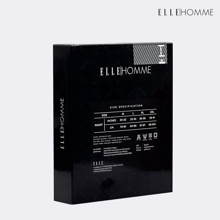 ELLE HOMME | แพ็ค 1 ชิ้น กางเกงใน ANTI BACTERIA ยับยั้งการเกิดแบคทีเรีย มีให้เลือก 3 สี | KUT8003R3 ELLE HOMME