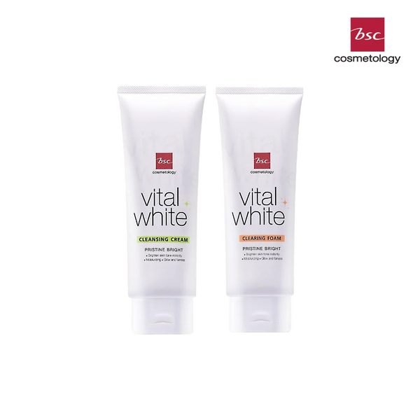BSC Cosmetology VITAL WHITE DUOBLE DEEP CLEAN 100g*2 (แพ็คคู่) BSC Cosmetology