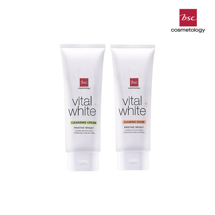 BSC Cosmetology VITAL WHITE DUOBLE DEEP CLEAN 100g*2 (แพ็คคู่) BSC Cosmetology