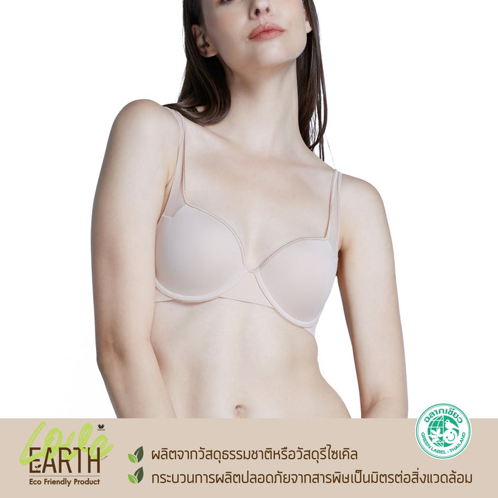 Wacoal Underwire Push Up Bra บรามีโครง เสริมฟองน้ำบาง รุ่น WB5P03 Wacoal