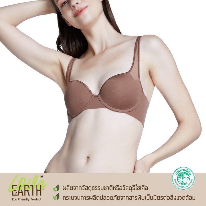 Wacoal Underwire Push Up Bra บรามีโครง เสริมฟองน้ำบาง รุ่น WB5P03 Wacoal