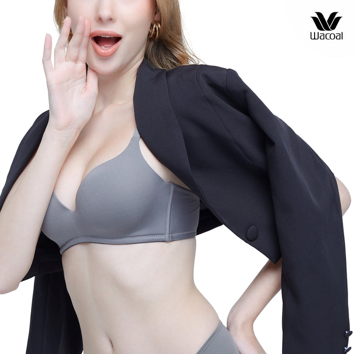 Wacoal Wireless Seamless Bra บราไร้โครง ไร้ตะเข็บ เสริมฟองน้ำ รุ่น WB5X63 Wacoal