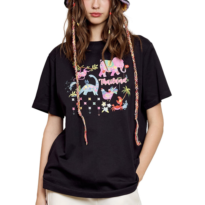 Wacoal Sleepwear เสื้อยืดแขนสั้น Oversized รุ่น WN3V01 