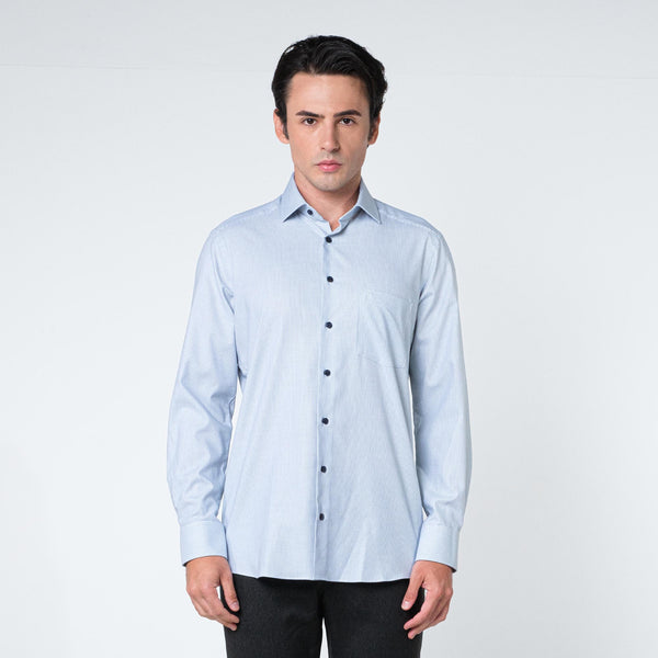 OLYMP 24/Seven LUXOR Shirt เสื้อเชิ้ตปรับอุณหภูมิ  สีเขียว-กรม 