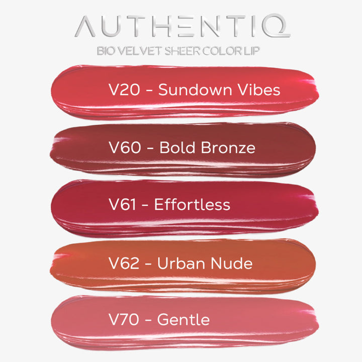 BSC AUTHENTIQ BIO VELVET SHEER LIP  ลิปสติกเนื้อเชียร์ 