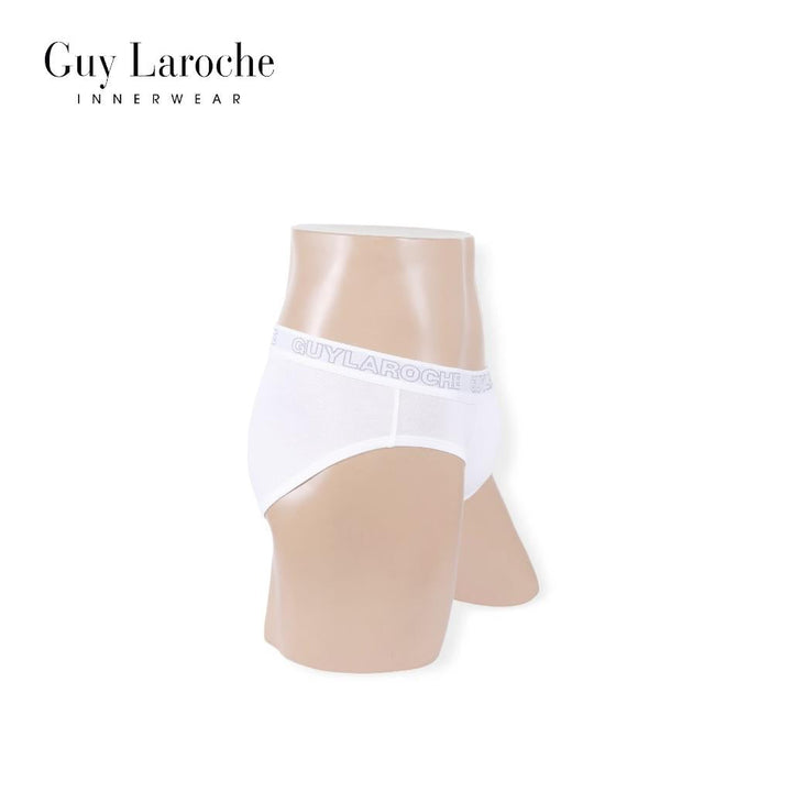 (NEW) Guy Laroche กางเกงในชาย สัมผัสนุ่ม กระชับ สวมใส่สบาย แพ็ค 2 ตัว สีขาว รุ่น JUS4501R5WH ICCSHOPPING