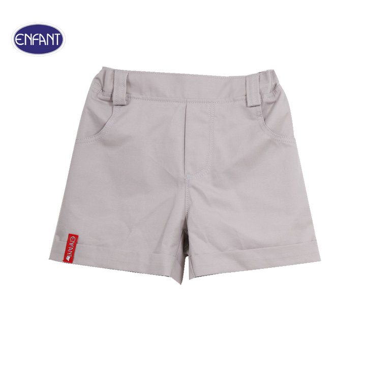 ENFANT (อองฟองต์) เสื้อแขนสั้น+กางเกงขาสั้น สำหรับเด็ก 6 เดือน - 8 ปี คอลเล็กชั่น Happy Polka Dots สีเทาจุดเหลือง 