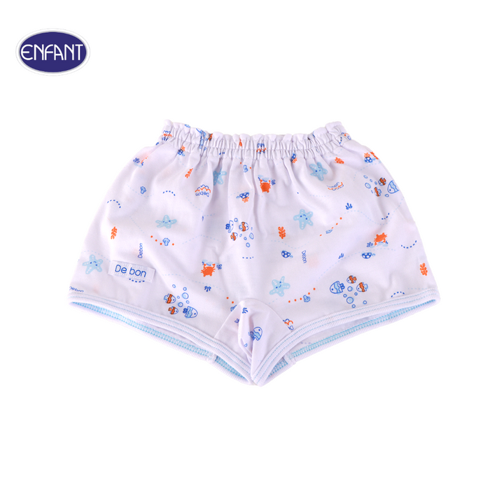 ENFANT (อองฟองต์) Gift set Debon by Enfant เซ็ตเสื้อผ้า 1กล่อง/6ไอเท็ม สำหรับเด็ก 0-3 เดือน ผ้าคอตตอน 100% สีฟ้า 
