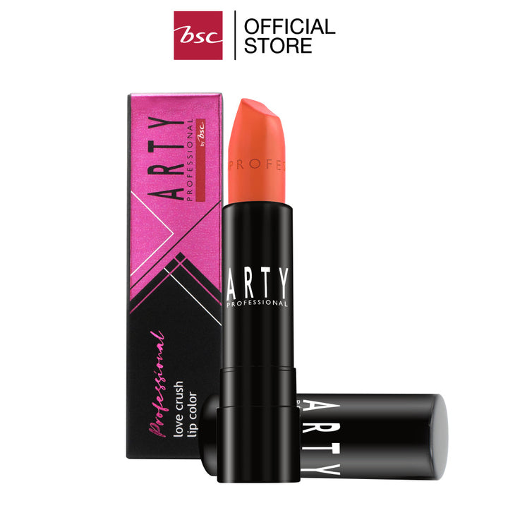 ARTY PROFESSIONAL LOVE CRUSH LIP COLOR ลิปสติกเนื้อชายน์ มอบสัมผัสเนียนนุ่ม บางเบา เกลี่ยง่าย เผยริมฝีปาก แวววาวอย่างเป็นธรรมชาติ ICCSHOPPING