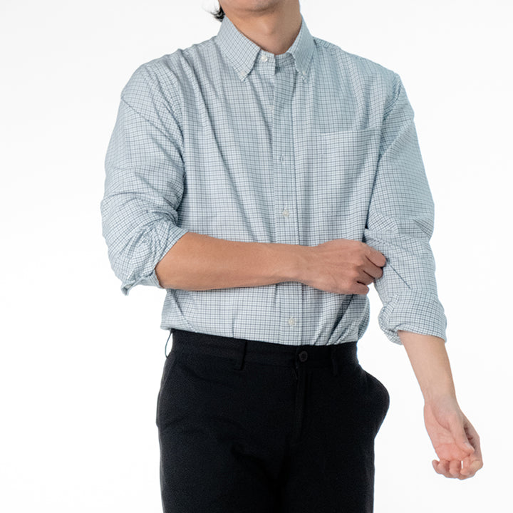 era-won เสื้อเชิ้ต รุ่น Oxford shirts Mercerizing สี REPUBLIC OF CHECK 
