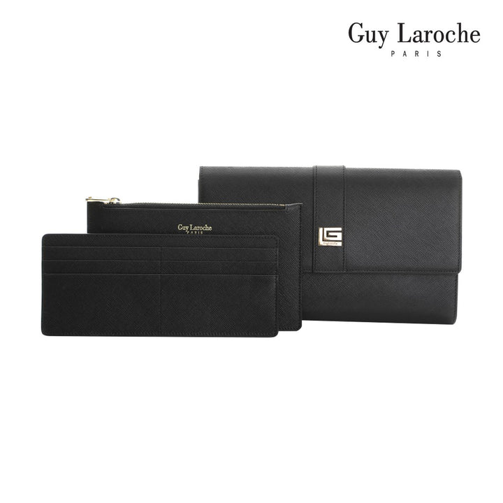 Guy Laroche กระเป๋าสะพายสตรี รุ่น CLASSIC III ( หนังอัดลาย ) - AGH0112_BL 