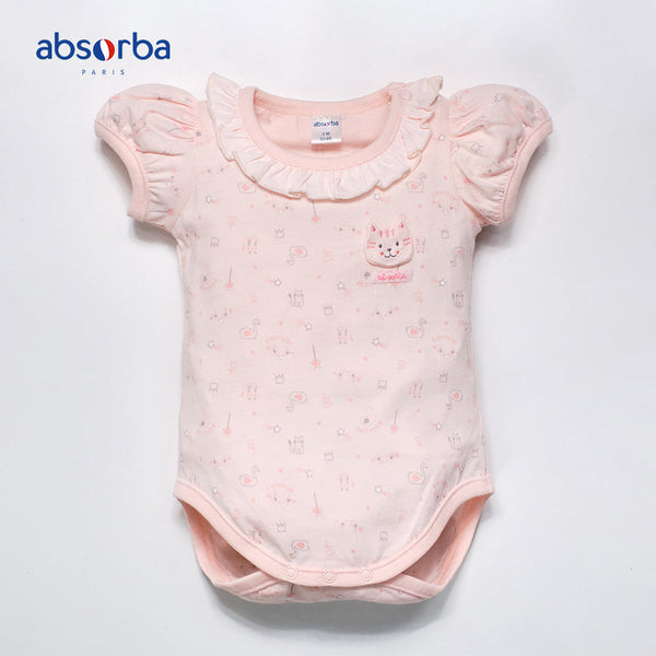 จำหน่ายเฉพาะออนไลน์ - แอ็บซอร์บา ชุดบอดี้สูท สีชมพู สำหรับเด็กอายุแรกเกิด - 3  เดือน คอลเลคชั่น Coeur & Etoile ICCSHOPPING