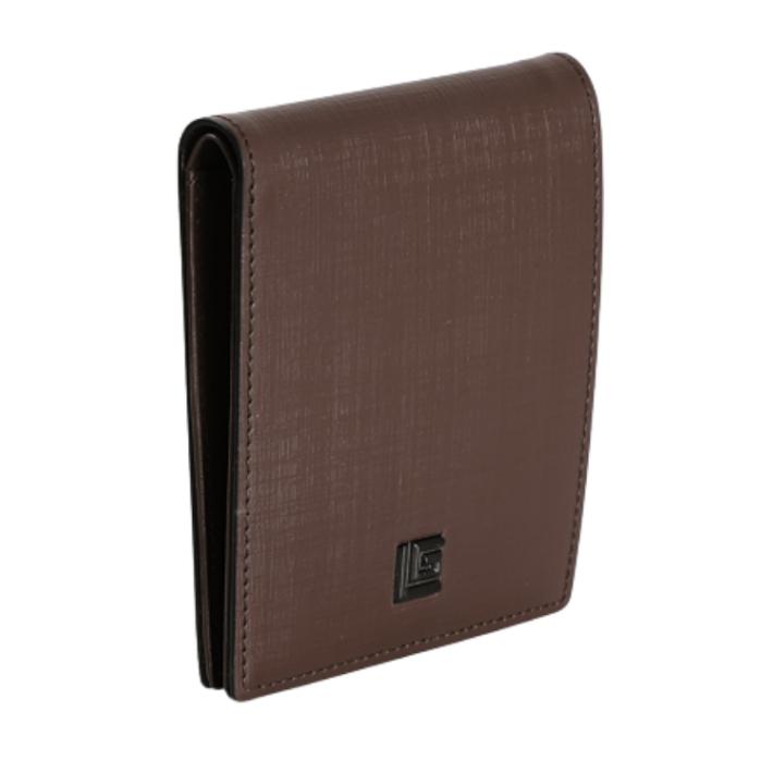 Guy Laroche กระเป๋าสตางค์หนังอัดลาย พับสั้น 8 การ์ด สีน้ำตาล (BW31621W5BRS1) ICCSHOPPING