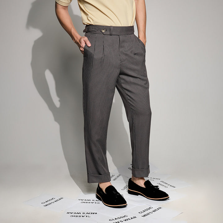 era-won กางเกงขายาว รุ่น DOUBLE BELTS TROUSERS สี Shinori grey 