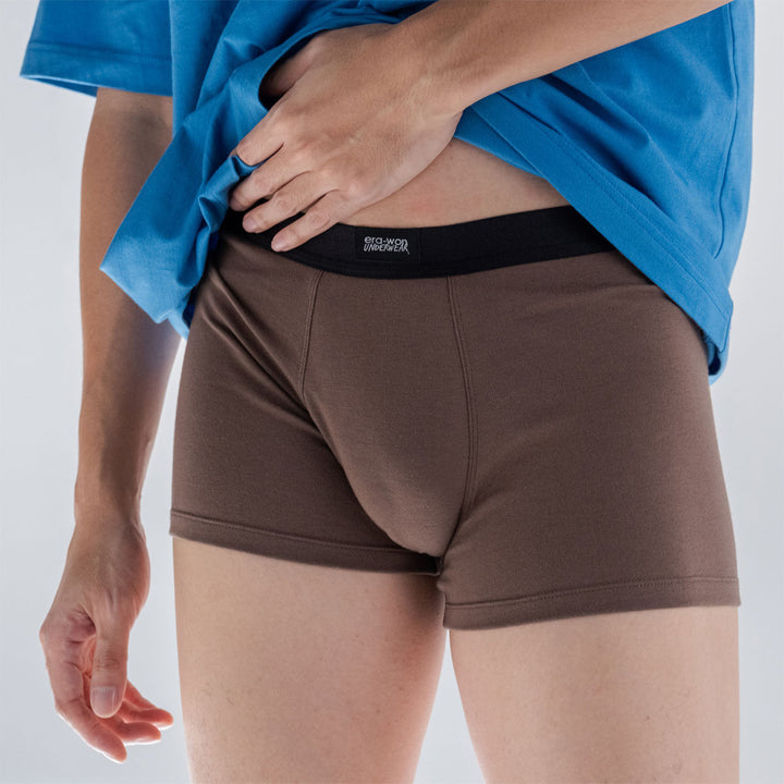 era-won กางเกงใน Anti-bacteria Underwear trunk 2 ชิ้น สี Black-Brown 