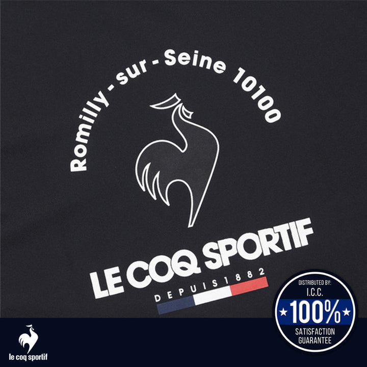 le coq sportif เสื้อเทรนนิ่ง ออกกำลังกาย ผู้หญิง สีดำ (T-shirt, เสื้อยืด, เสื้อออกกำลังกาย, lecoq) ICCSHOPPING