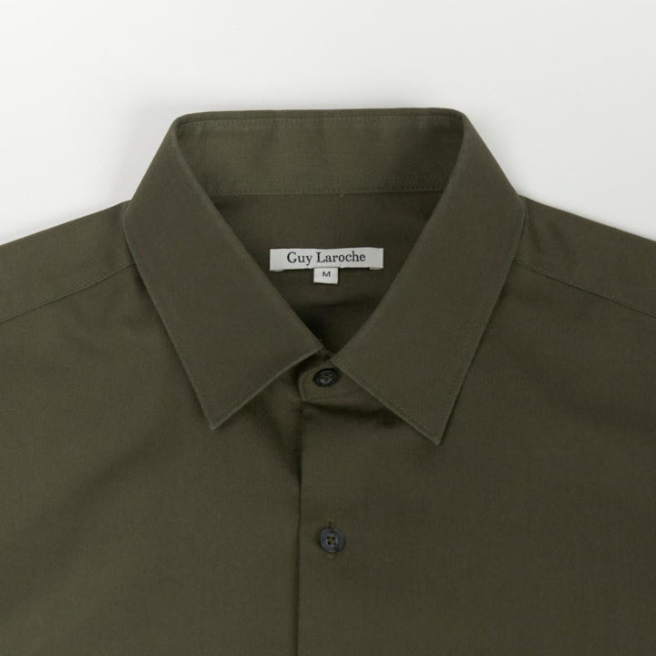 Guy Laroche เสื้อเชิ้ต PET แขนยาว สีเขียวเข้ม ทรง SLIM FIT รุ่น BAB6200W5DR ICCSHOPPING