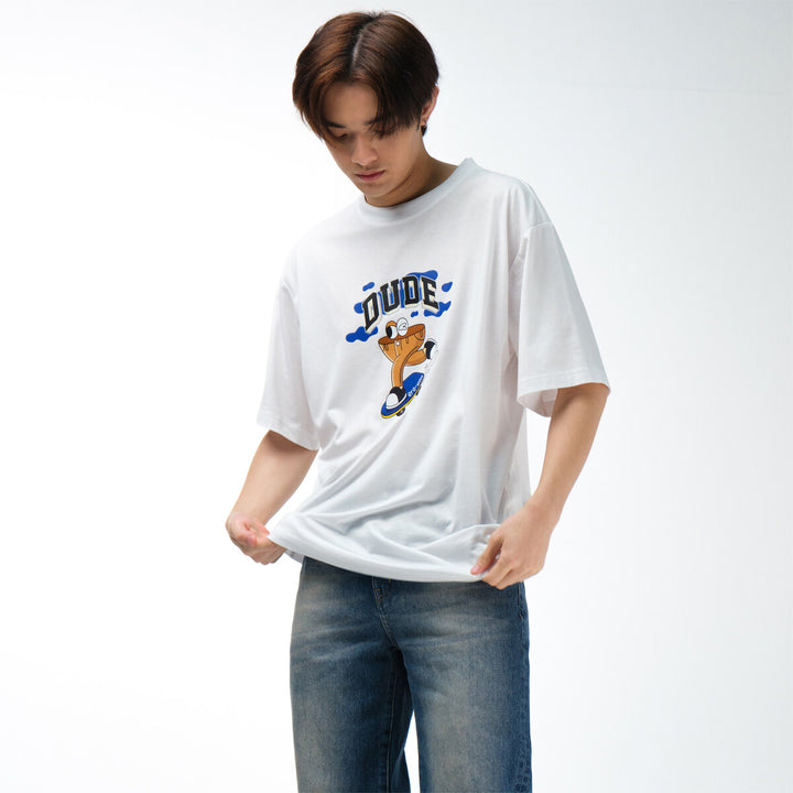 era-won เสื้อยืด oversize collection “Toy-art" สี WHITE 