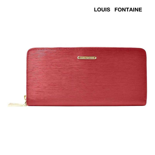 Louis Fontaine กระเป๋าสตางค์พับยาวซิปรอบ รุ่น GEMS - สีแดง ( LFW0017Z ) 