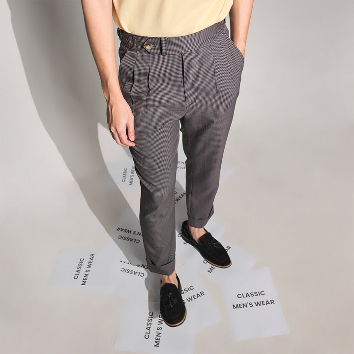 era-won กางเกงขายาว รุ่น DOUBLE BELTS TROUSERS สี Shinori grey 