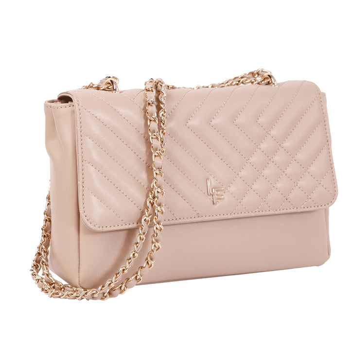 Louis Fontaine กระเป๋าสะพายสายโซ่ รุ่น DELLA - สีน้ำตาล 