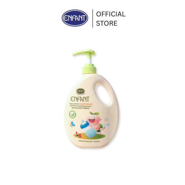 Enfant (อองฟองต์) ผลิตภัณฑ์ทำความสะอาดจุกนมและขวดนม สูตร Double Cleanser 1ขวด 700ml. ICCSHOPPING