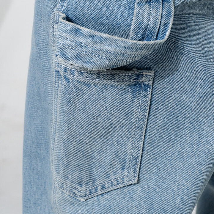 era-won กางเกงยีนส์ รุ่น DENIM CARPENTER สี LIGHT WASH 