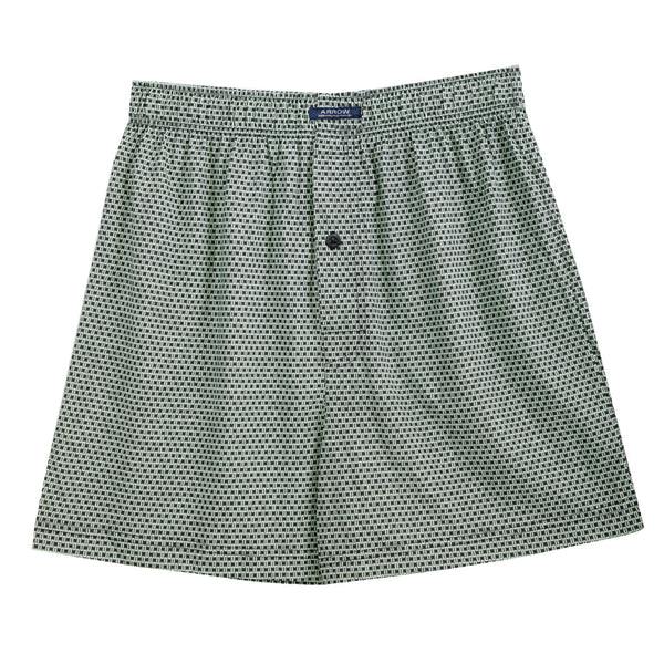 ARROW BOXER SHORTS กางเกงบ๊อกเซอร์ชาย พิมพ์ลาย สีเขียว MXWX116 